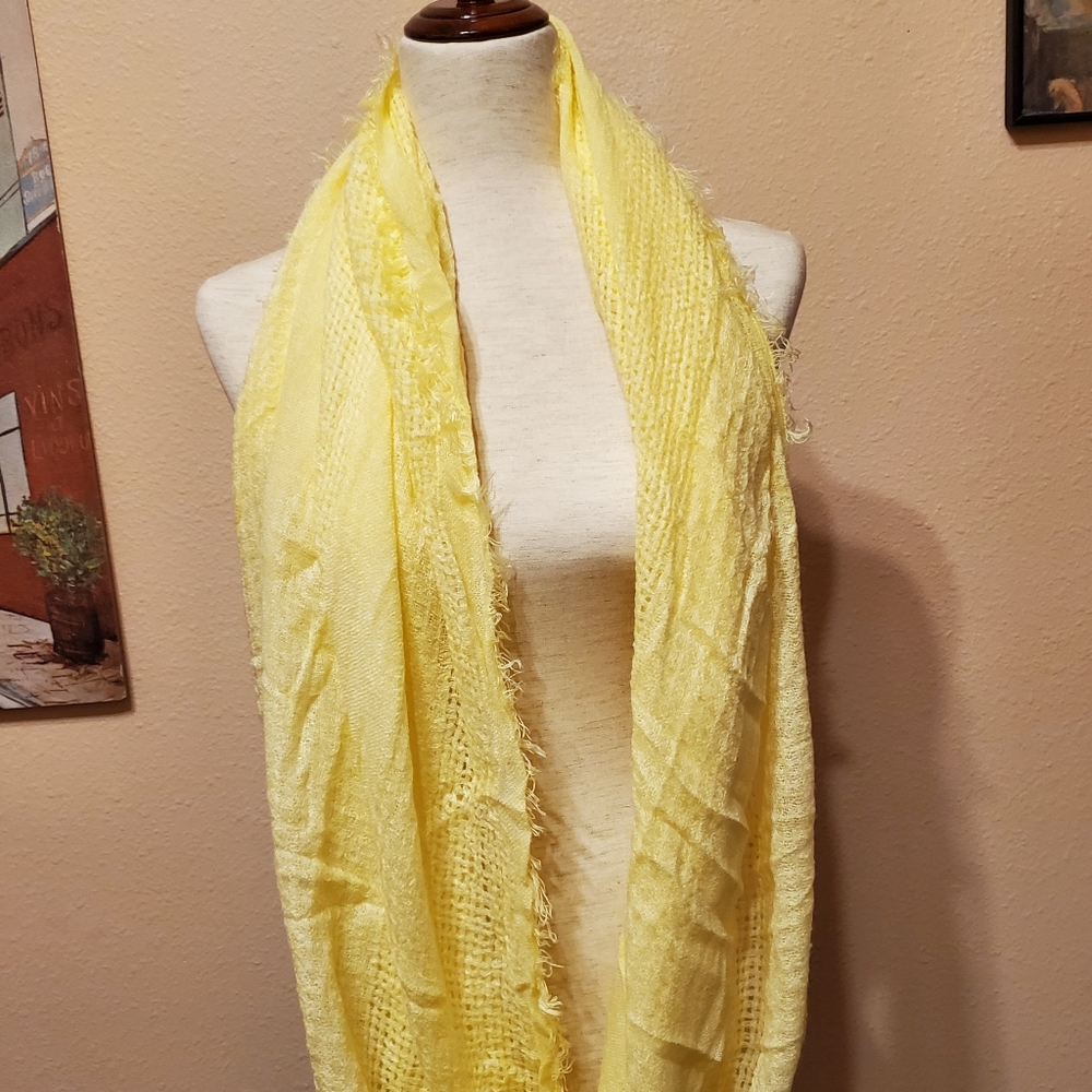 Cheery Yellow Infinity Scarf - Picture 2 of 4